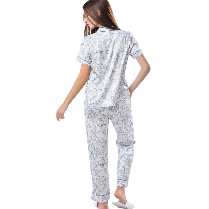 Short Sleeve and Pants Spring Dreams Blue
