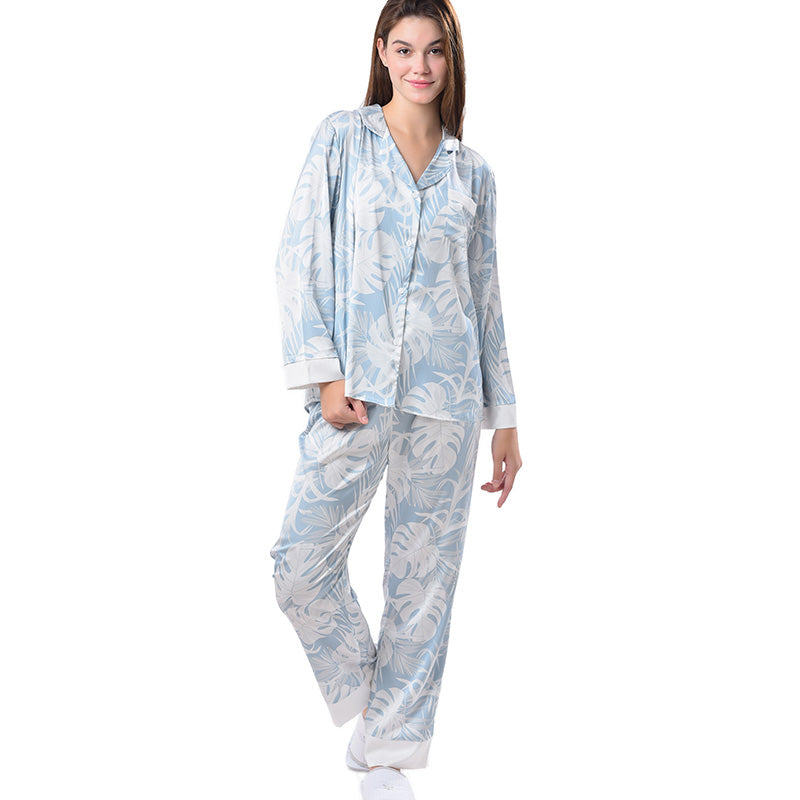 Pajamas Set Long sleeve and Pants Sleepwear Soft and Comfy Button Down Loungewear Relaxed Fit