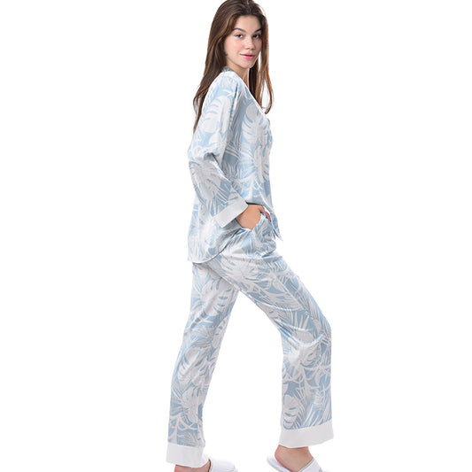 Pajamas Set Long sleeve and Pants Sleepwear Soft and Comfy Button Down Loungewear Relaxed Fit