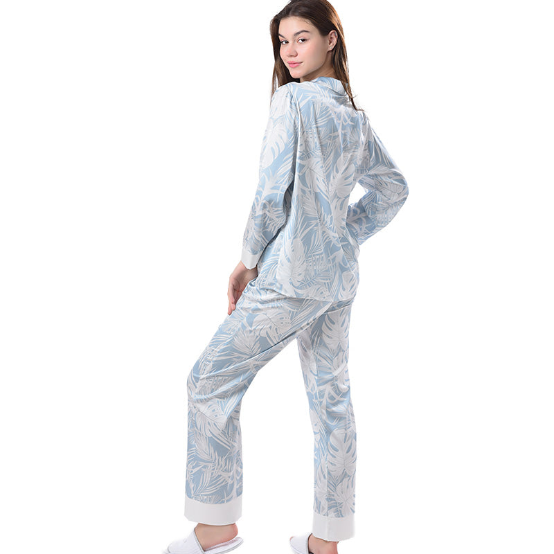 Pajamas Set Long sleeve and Pants Sleepwear Soft and Comfy Button Down Loungewear Relaxed Fit
