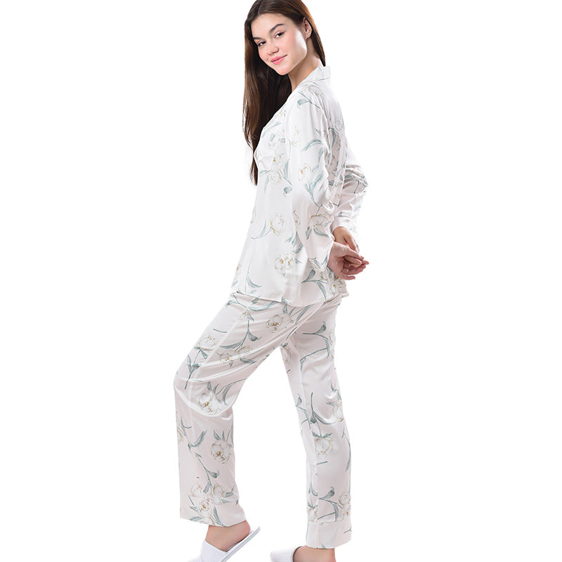 Pajamas Set Long sleeve and Pants Sleepwear Soft and Comfy Button Down Loungewear Relaxed Fit Ethereality
